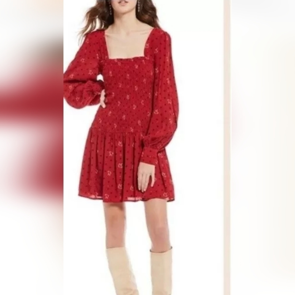 NWT Free People Two Faces mini dress Size XS